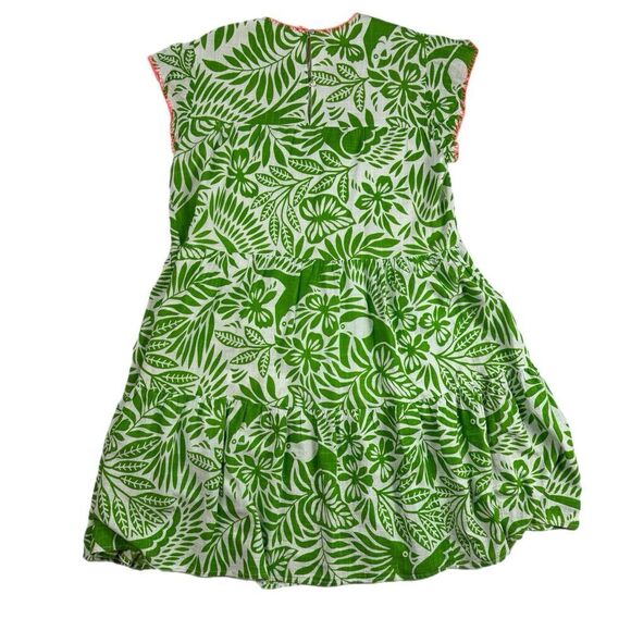 Uncle Frank 100% Cotton Birds of Paradise Beachy Tiered Midi Dress, Sz. L-XL - Picture 2 of 15